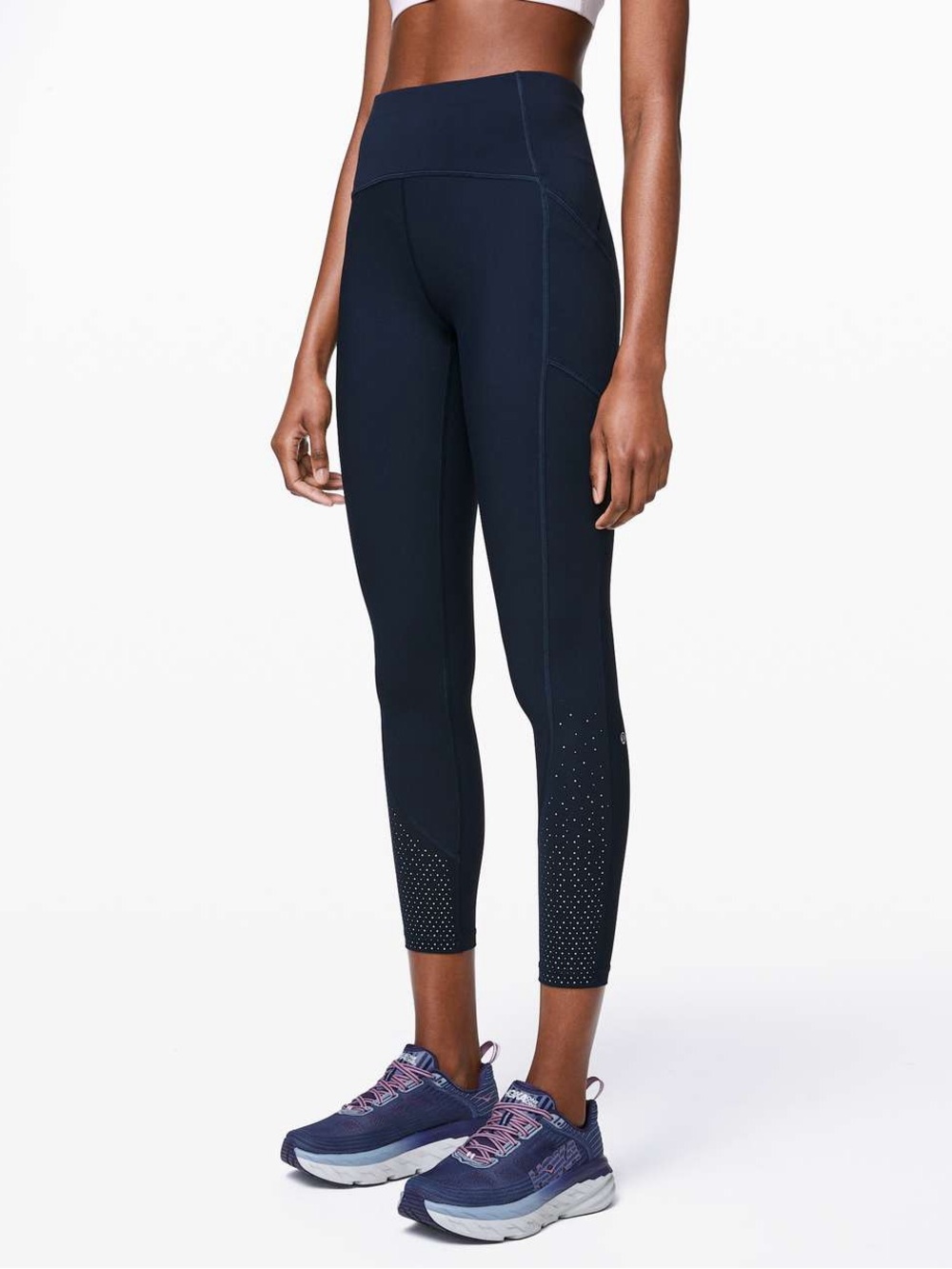 Lululemon Tightest Stuff High-Waist Navy Performance Athletic Woman’s Leggings 6